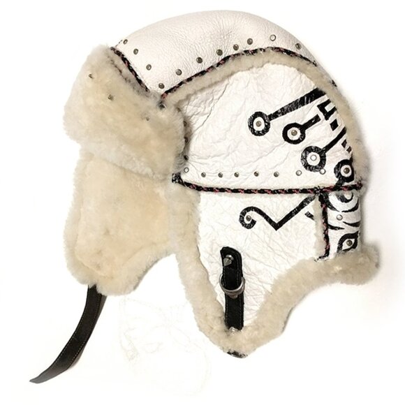 Aviator Hat, Shearling REAL Sheepskin - Unisex Amazing main image 8